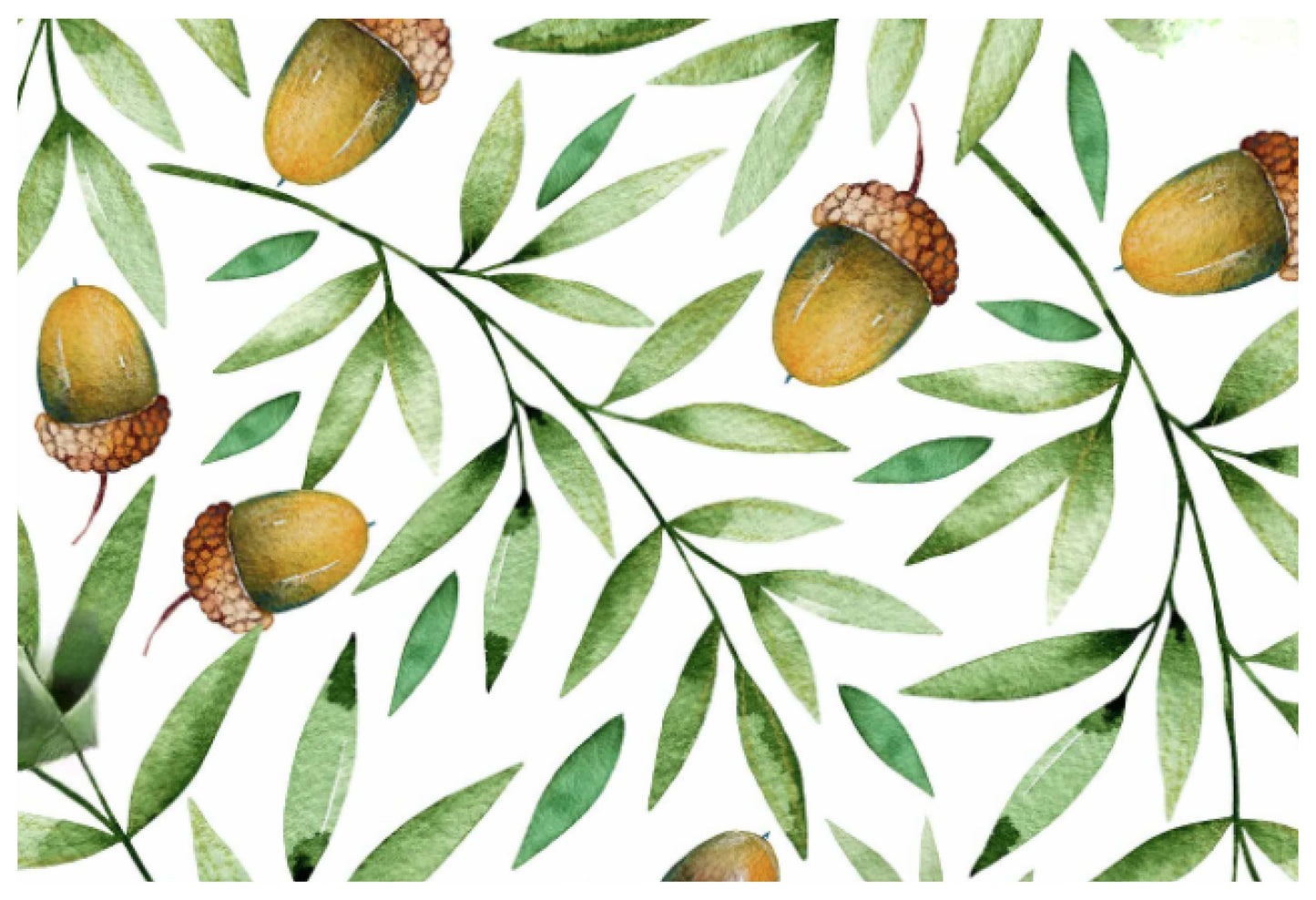 Watercolor Acorns - Placemat