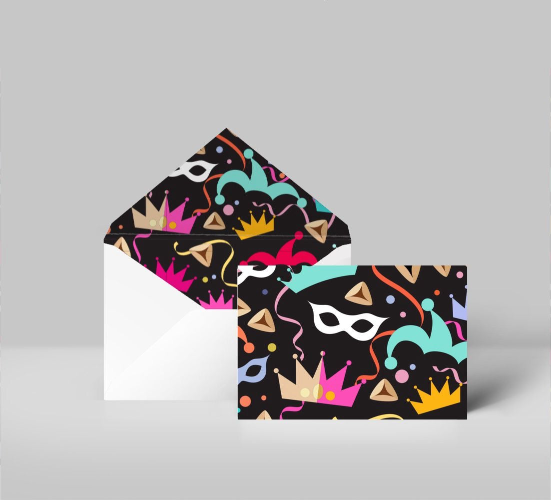 Topsey Turvy Purim - Greeting Cards