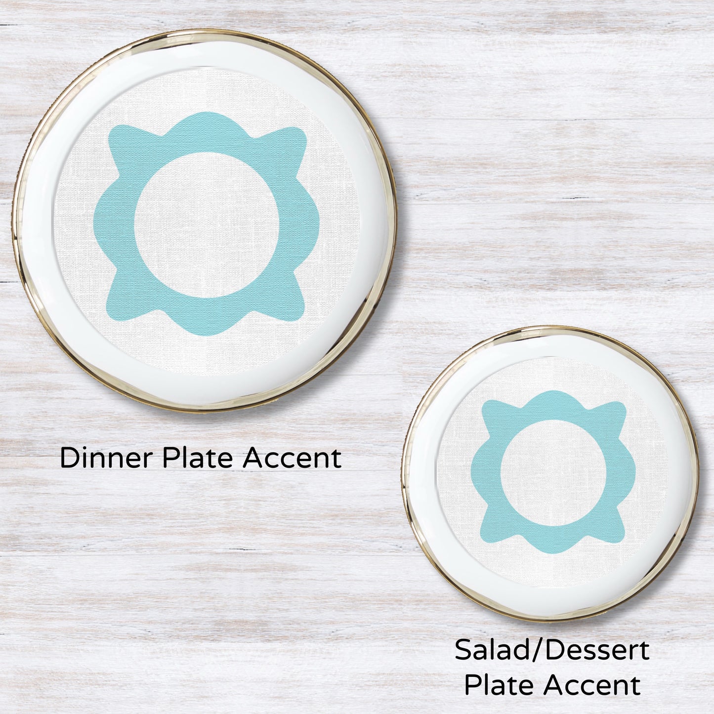 Caroline (Blue) Plate Accent