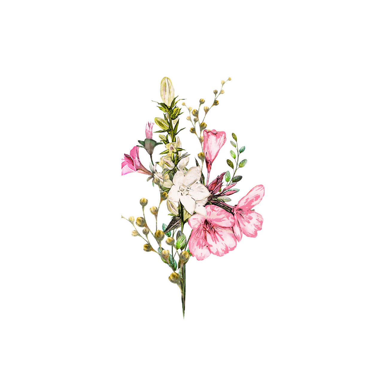 Summer Floral Blossom Cocktail Napkin