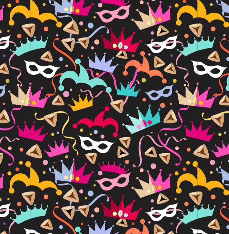 Topsy Turvy Purim Charger - (SQUARE)