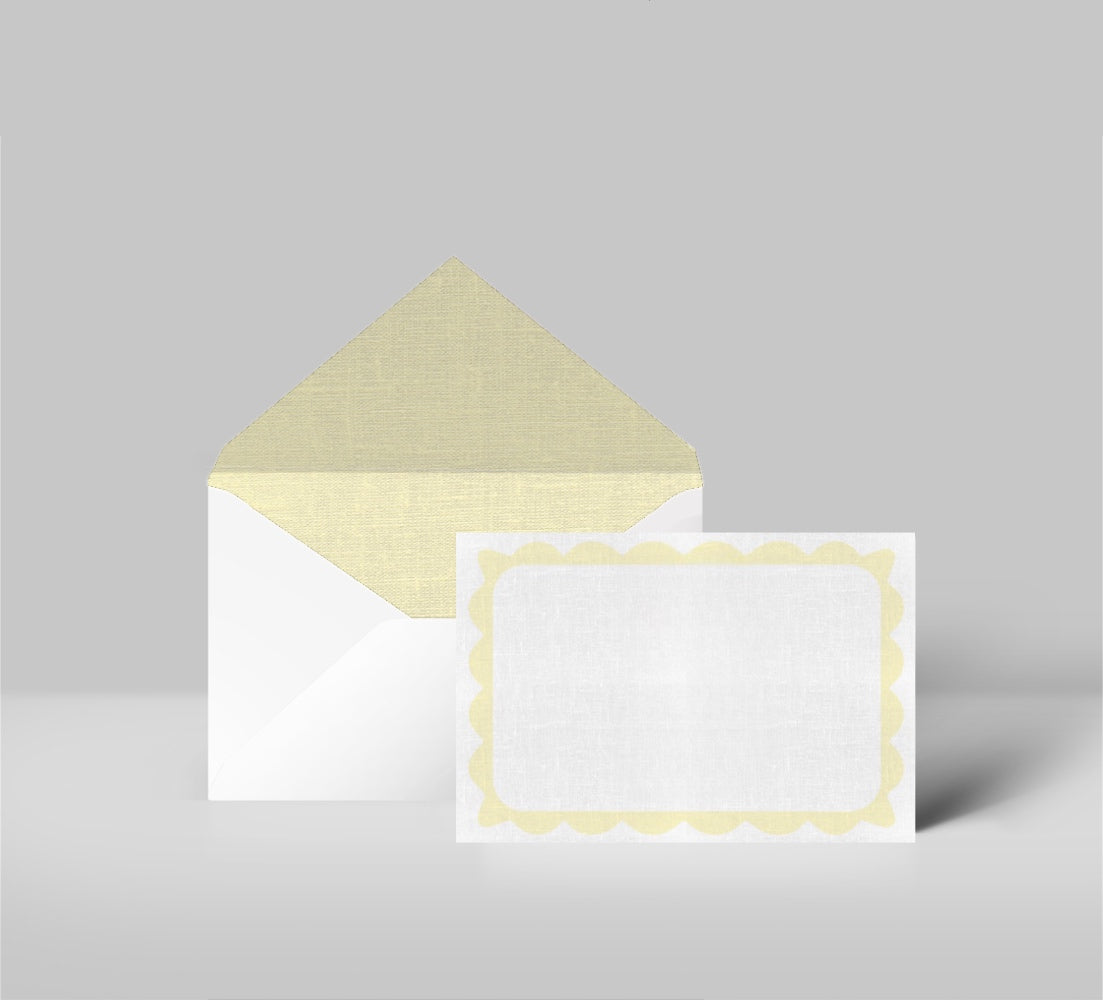 Caroline (Yellow) Greeting Cards