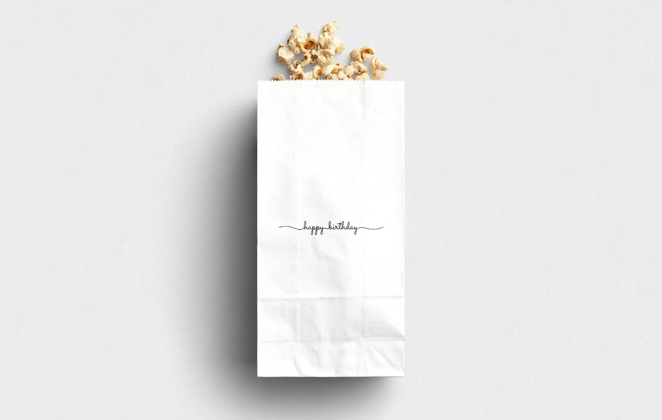 Simplistic Birthday Printed Paper Bag