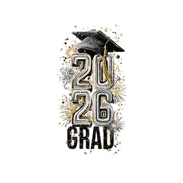 2026 Grad Sparkles Cocktail Napkin