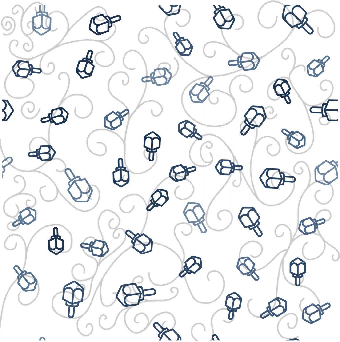 Swirling Dreidels - Charger - (SQUARE)