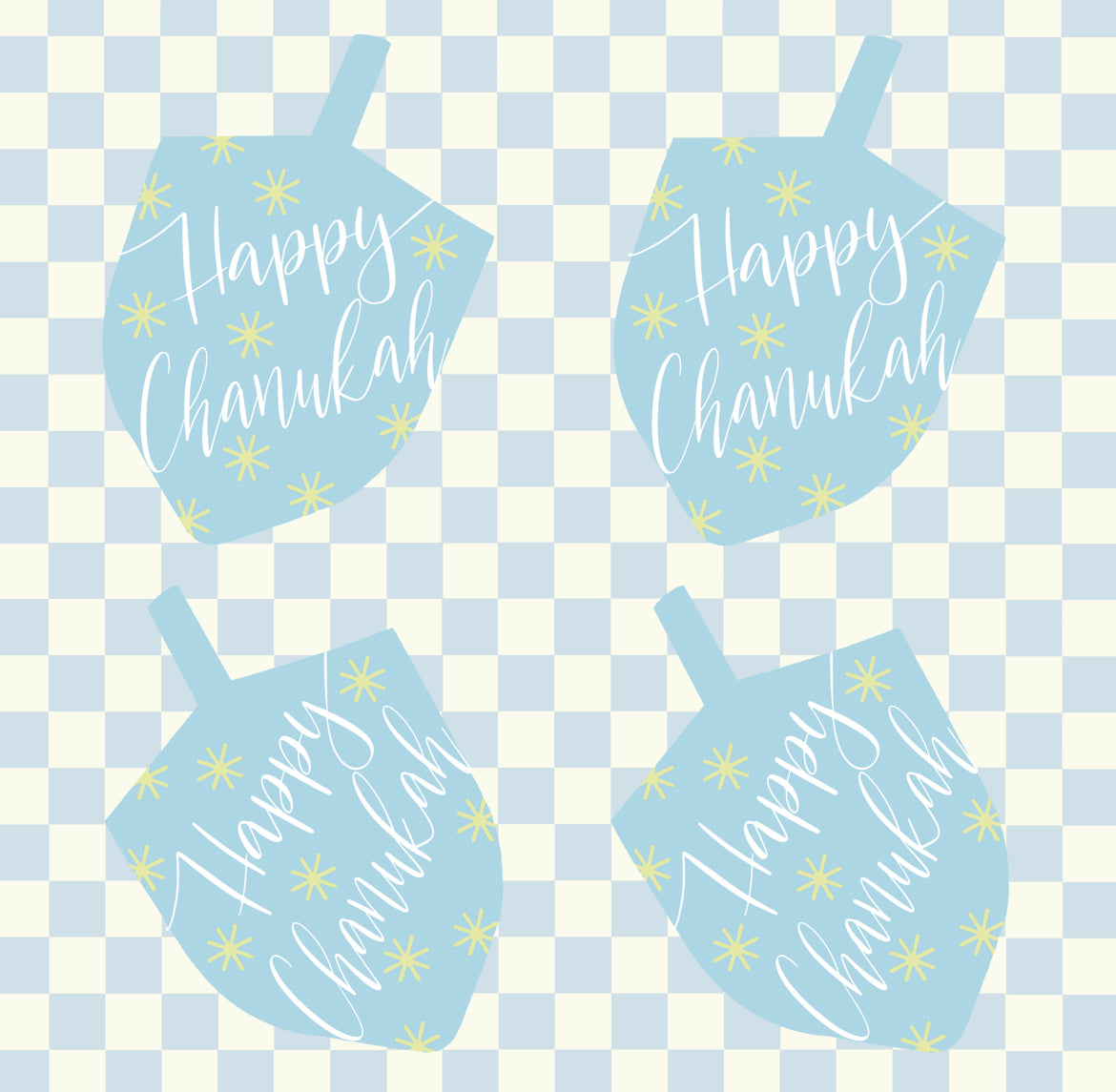 Happy Chanukah - Charger - (SQUARE)