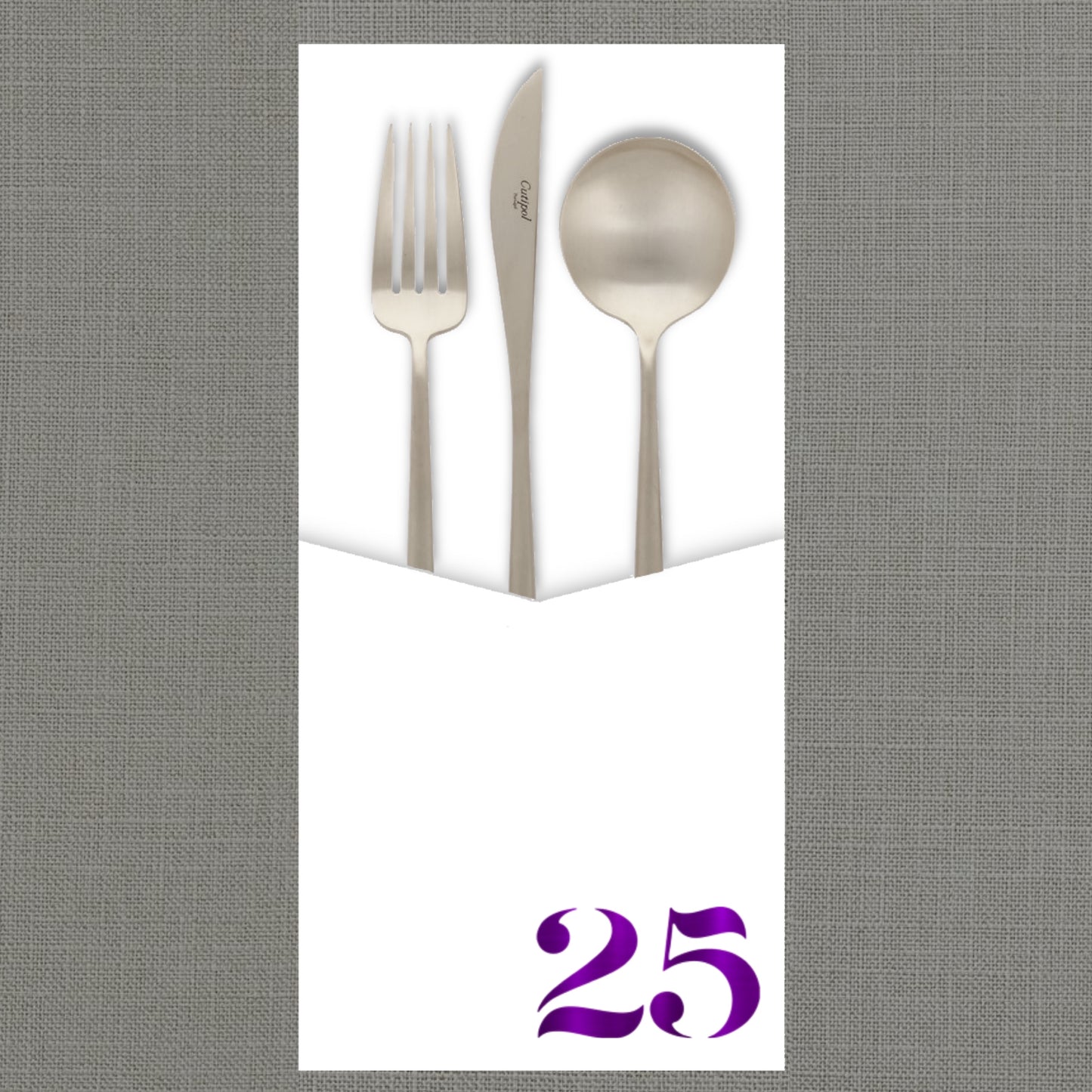 Foil Celebrate! 25 - Cutlery Pouch