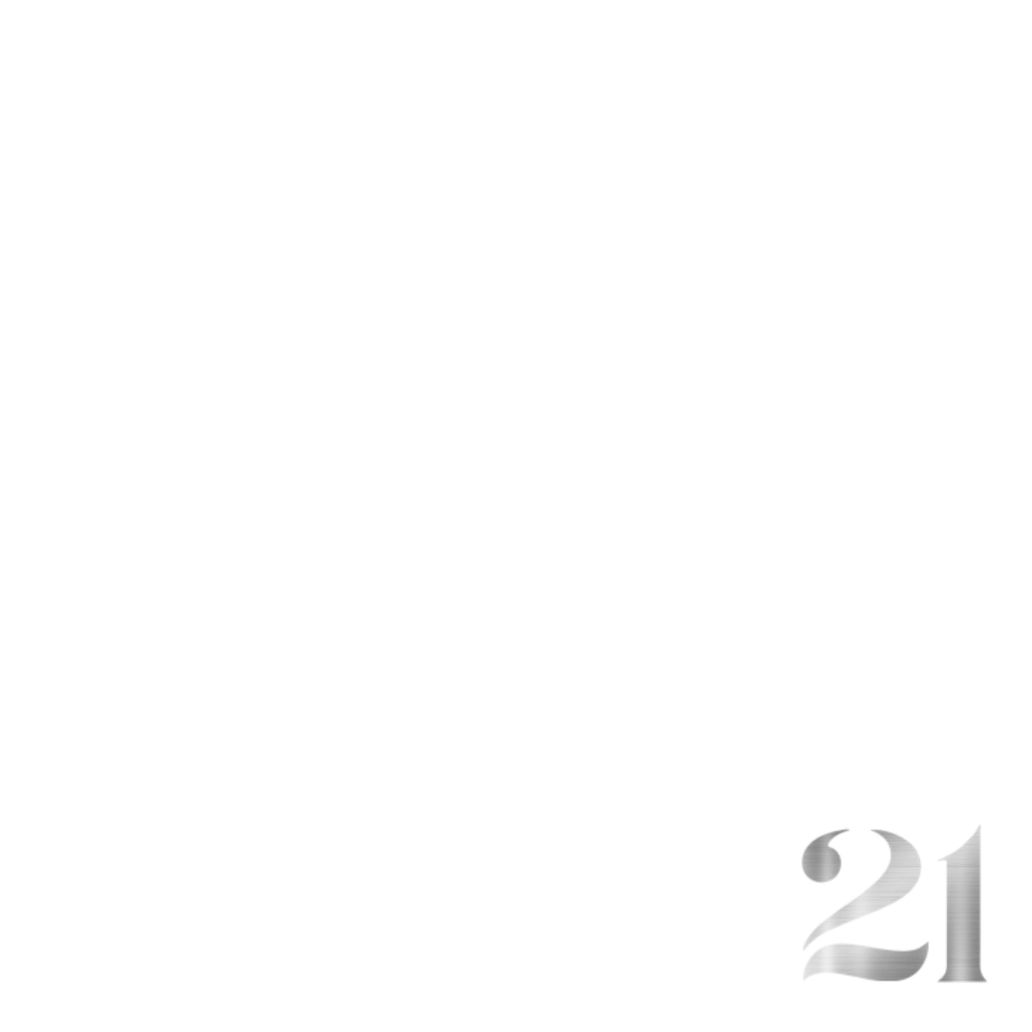 Foil Celebrate! 21 - Charger - (SQUARE)