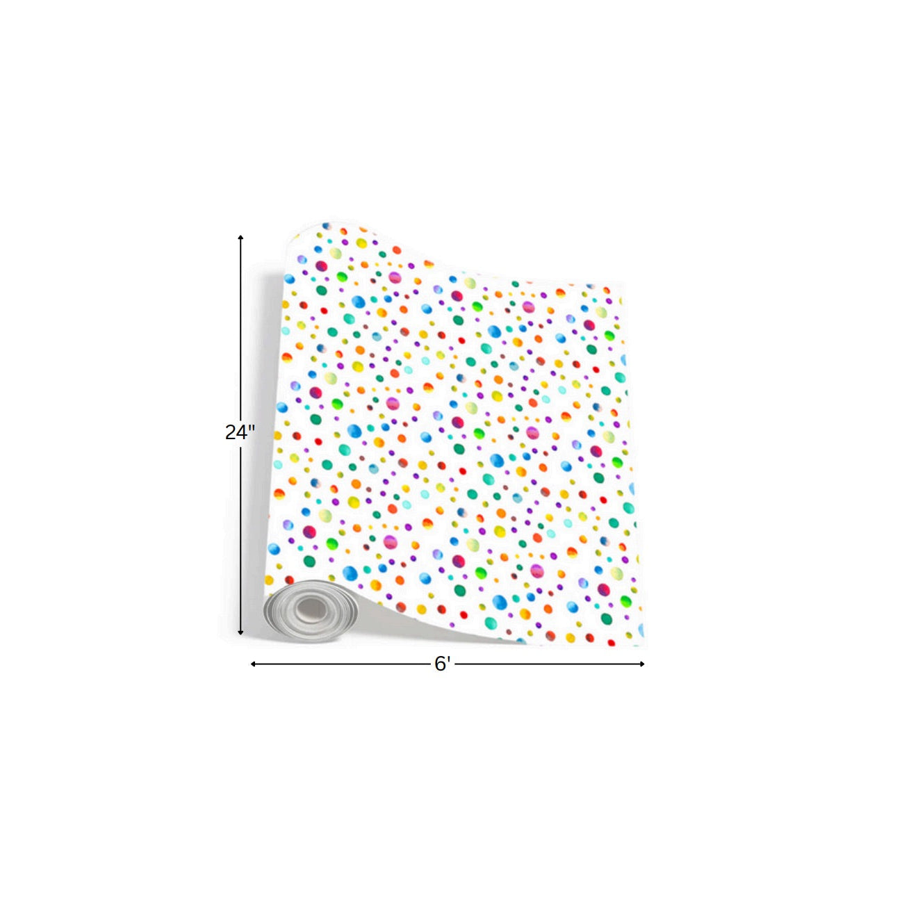 Watercolor Confetti - Printed Wrapping Paper
