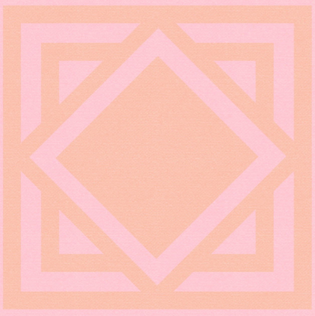 Blush and Coral Geometric - Charger - (SQUARE)