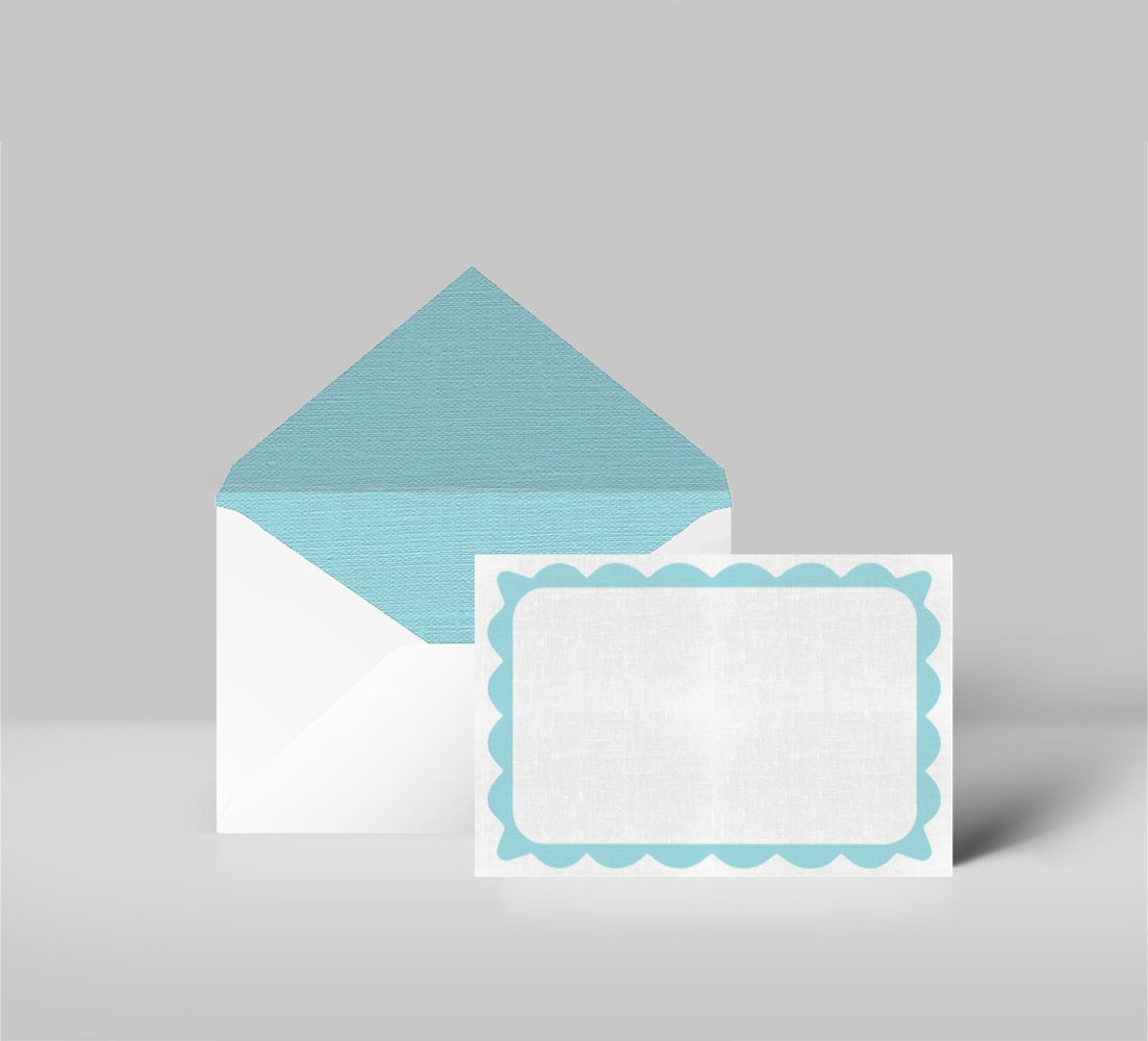 Caroline (Blue) Greeting Cards