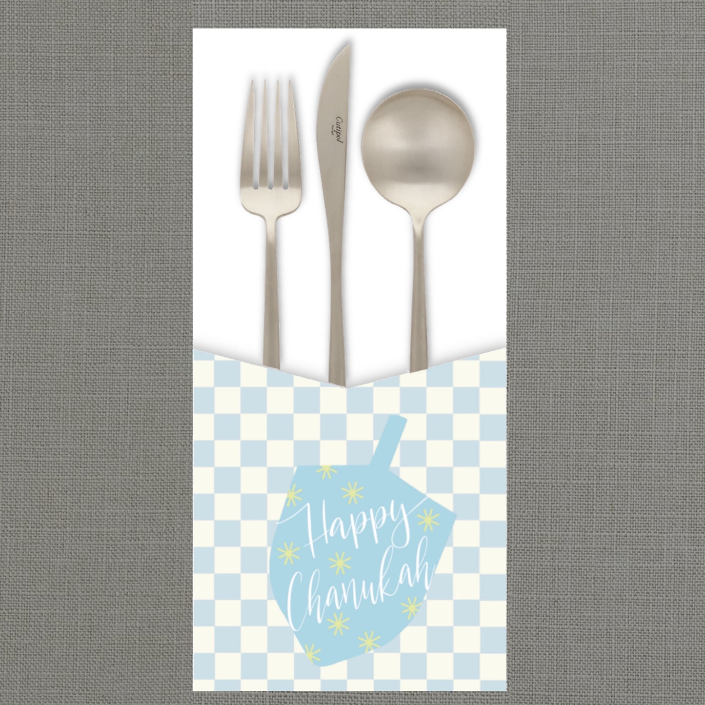 Happy Chanukah Cutlery Pouch