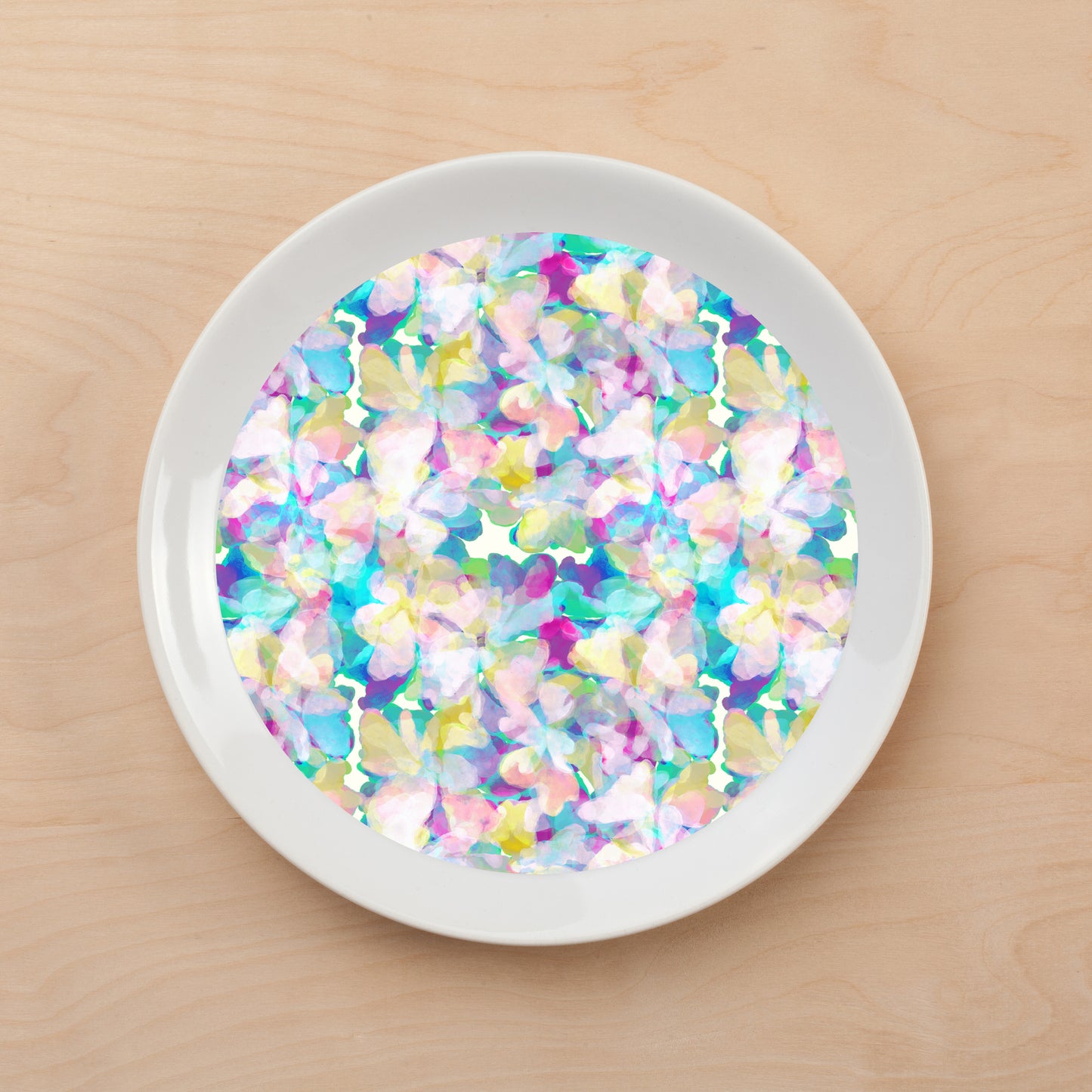 Abstract Flower Plate Accent