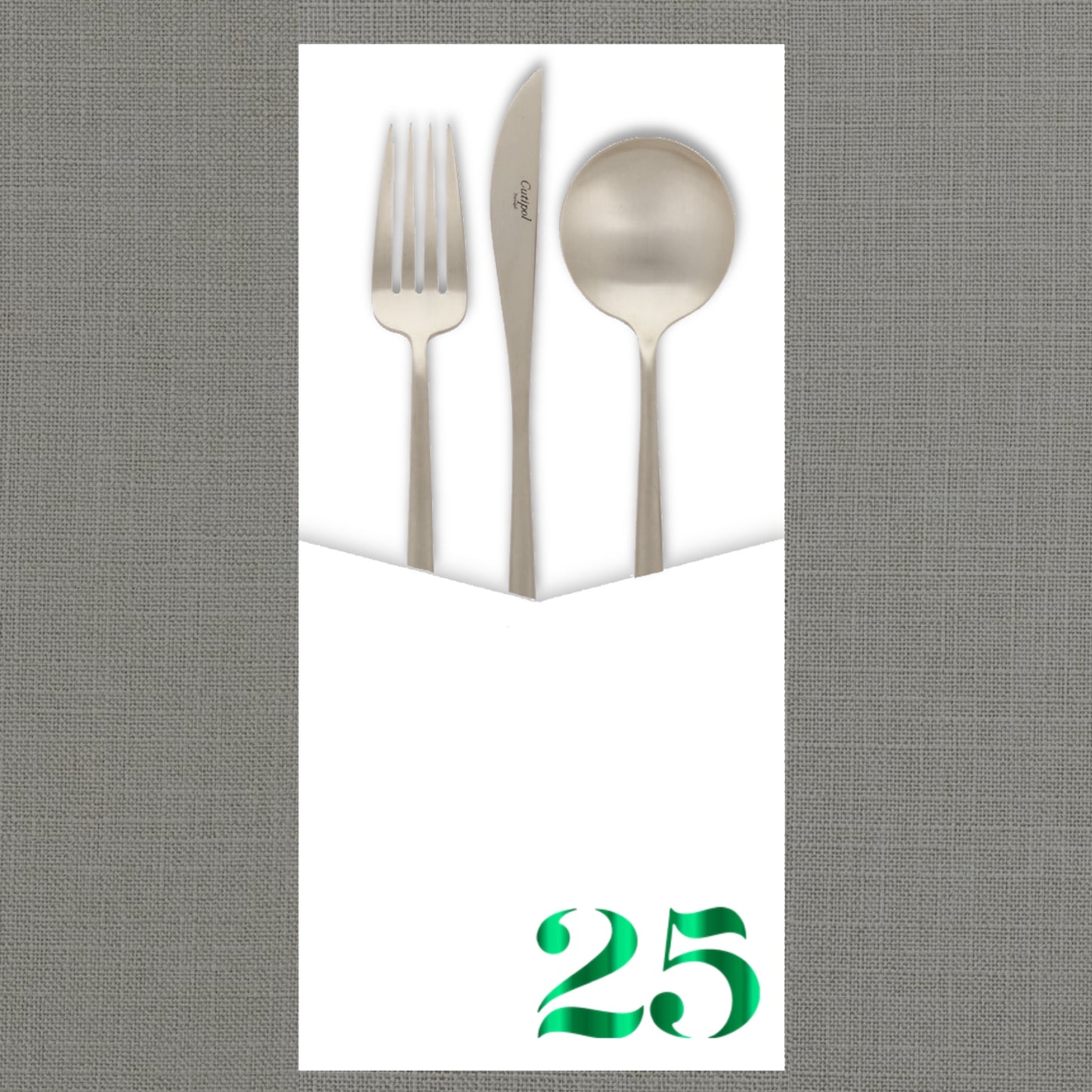 Foil Celebrate! 25 - Cutlery Pouch