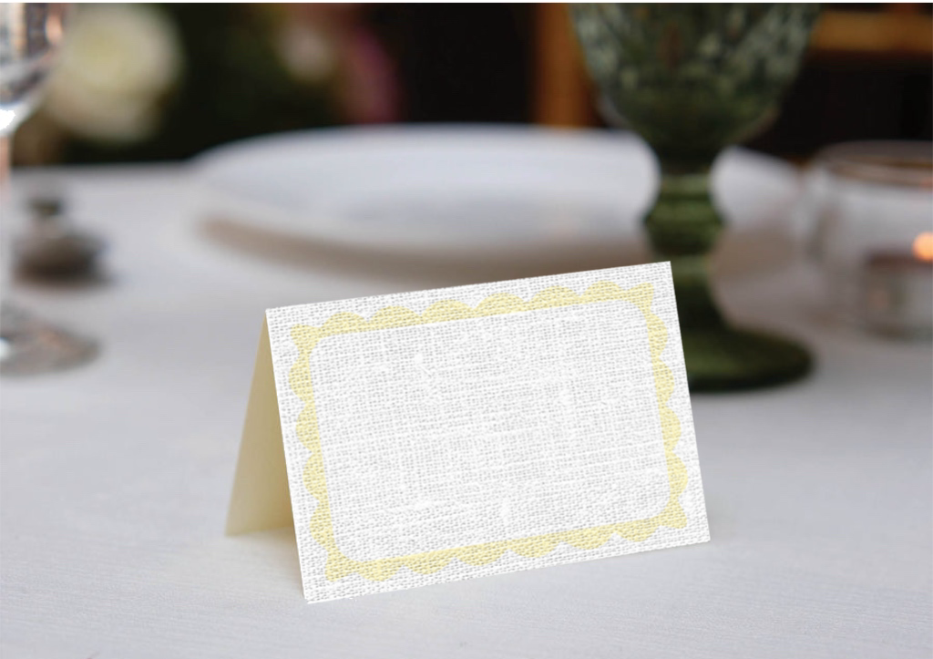 Caroline (Yellow) Place Cards