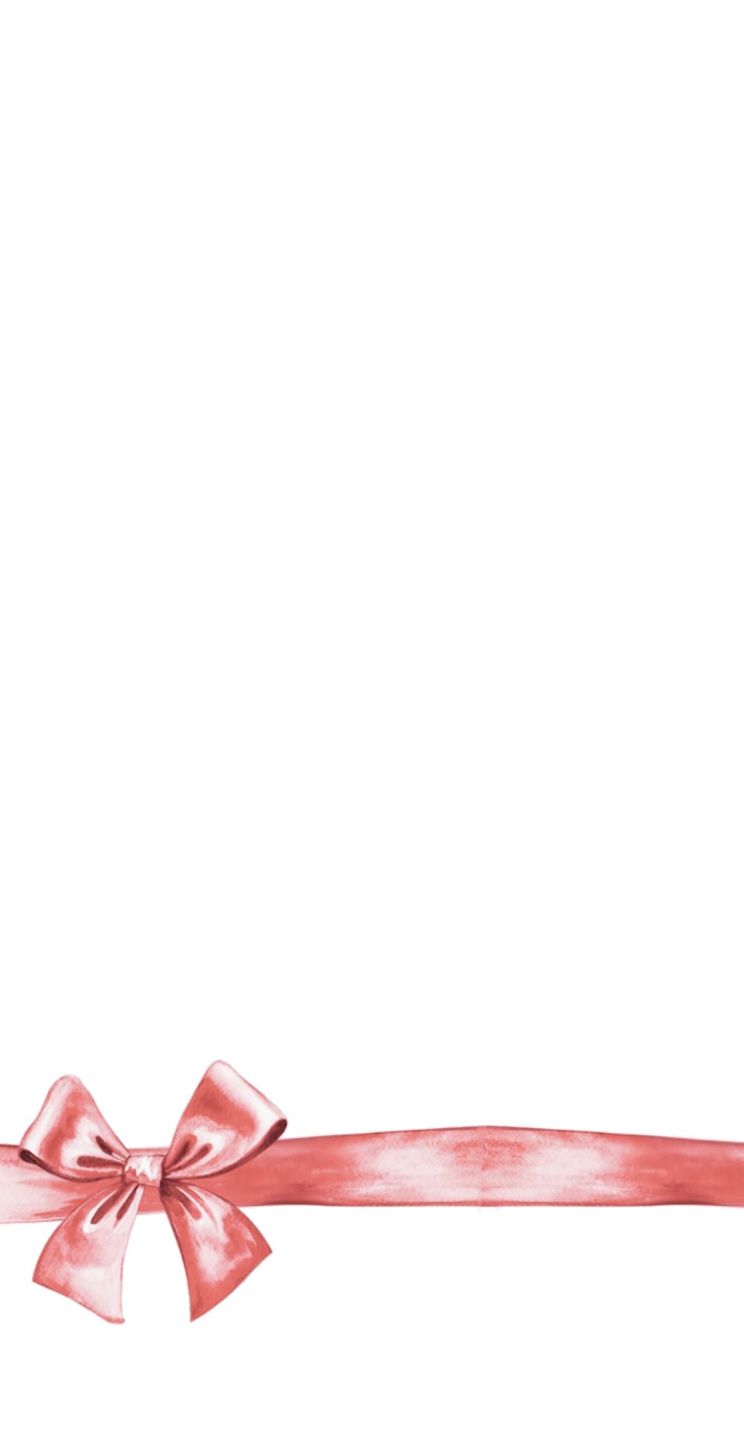 Red Gift Bow - Printed Guest Towel
