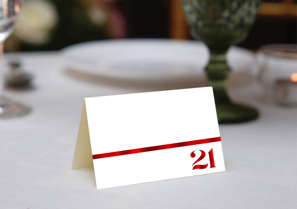 Foil Celebrate! 21 - Place Cards