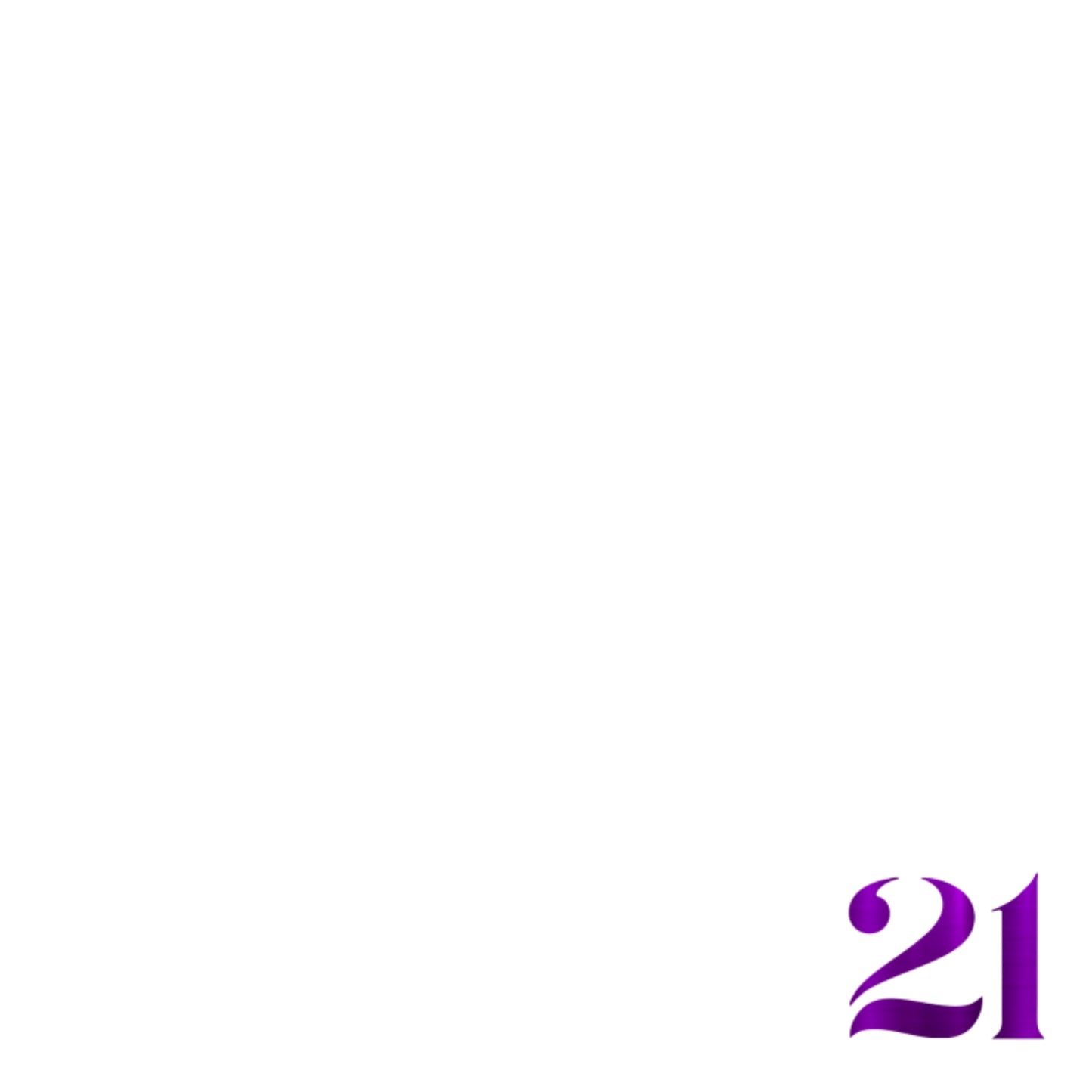 Foil Celebrate! 21 - Charger - (SQUARE)