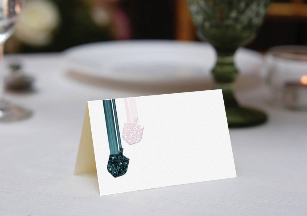 Falling Dreidels Place Cards