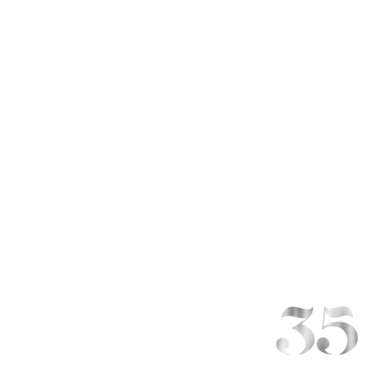 Foil Celebrate! 35 - Charger - (SQUARE)