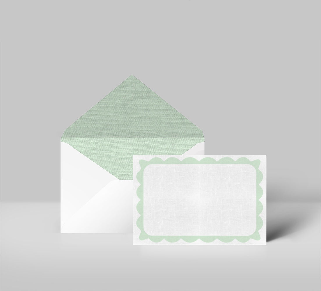 Caroline (Green) Greeting Cards