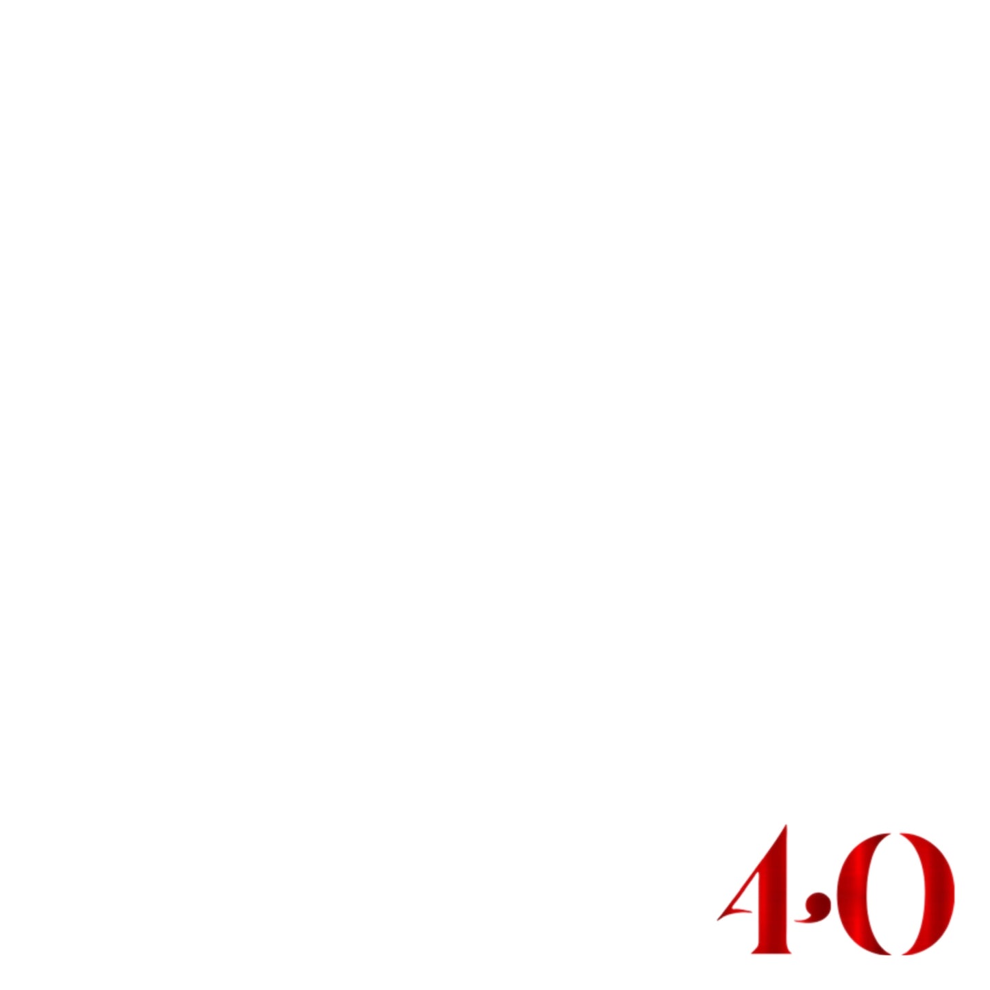 Foil Celebrate! 40 - Charger - (SQUARE)