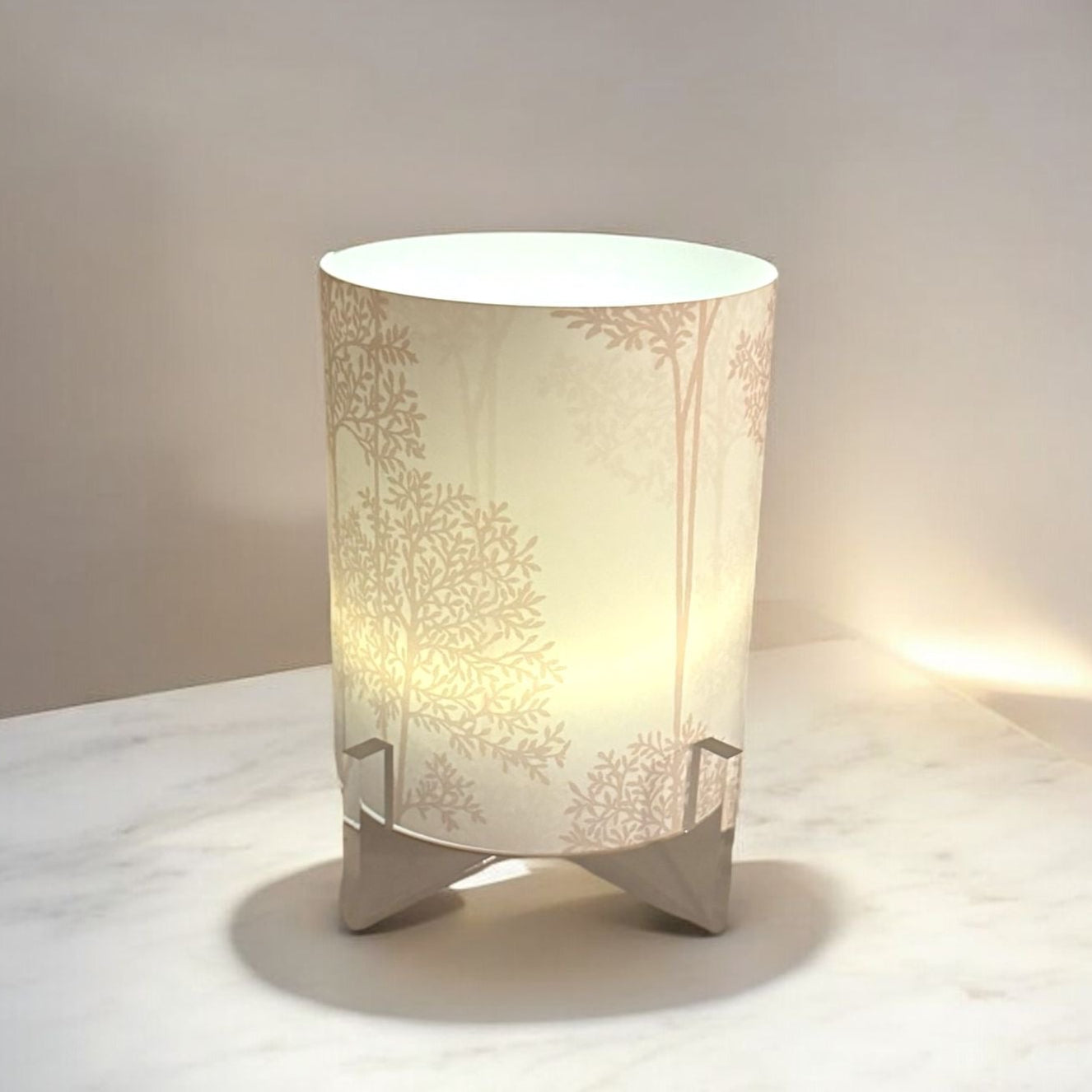 River Birch LED Hurricane Table Lamp