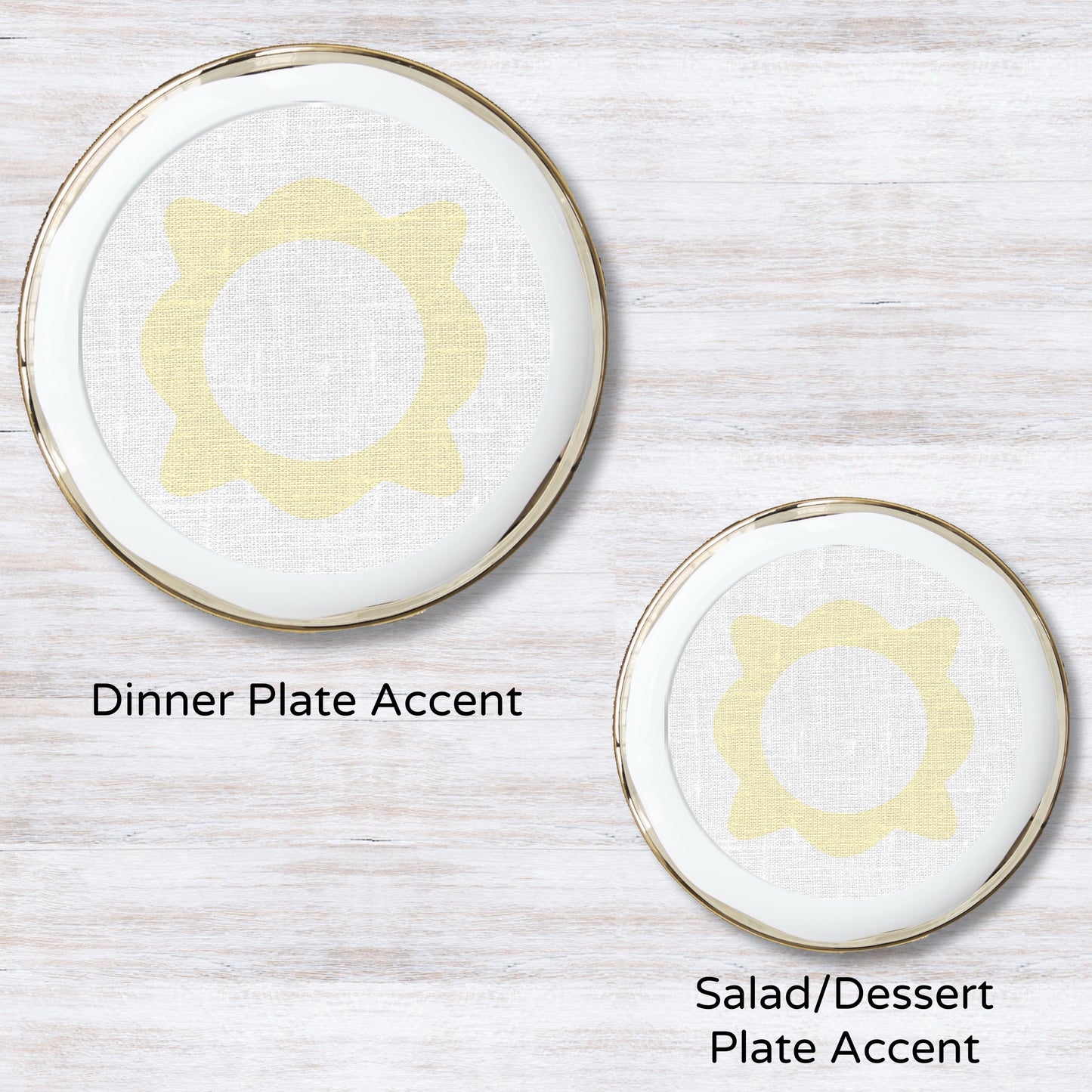 Caroline (Yellow) Plate Accent