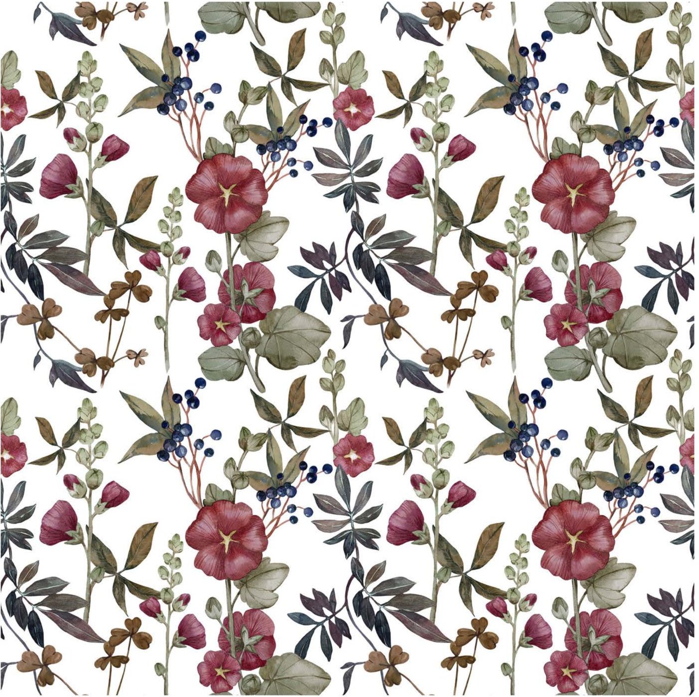 Wildflower Berries - Charger - (SQUARE)