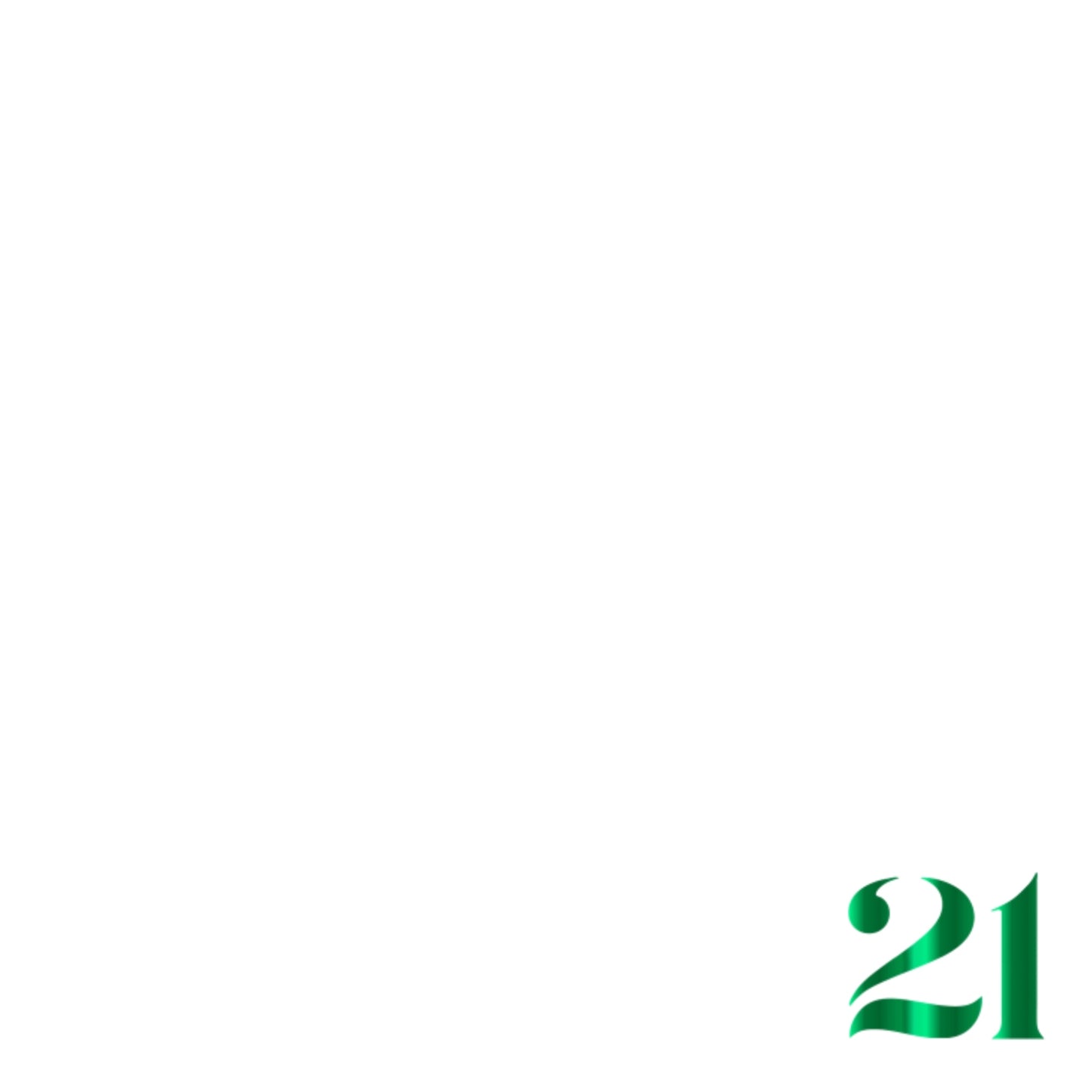Foil Celebrate! 21 - Charger - (SQUARE)
