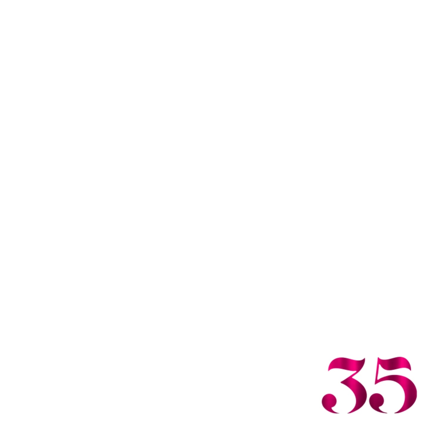 Foil Celebrate! 35 - Charger - (SQUARE)