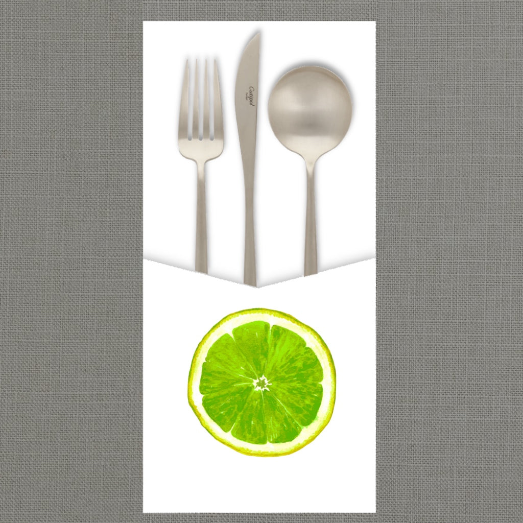 Lime Slice Cutlery Pouch