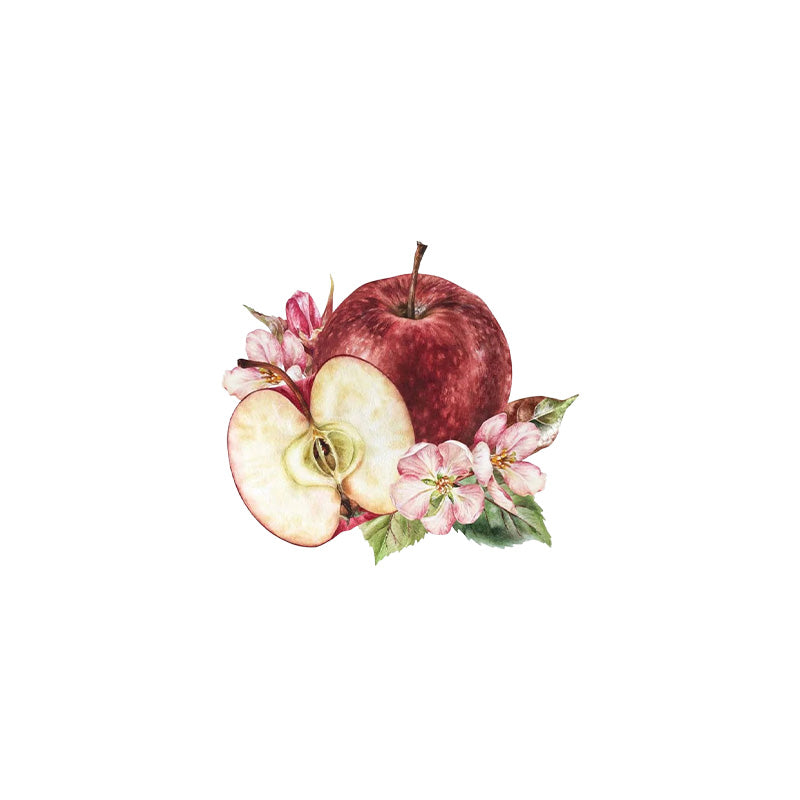 Apple Floral Cocktail Napkin