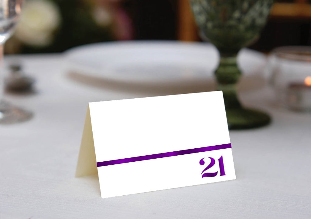 Foil Celebrate! 21 - Place Cards