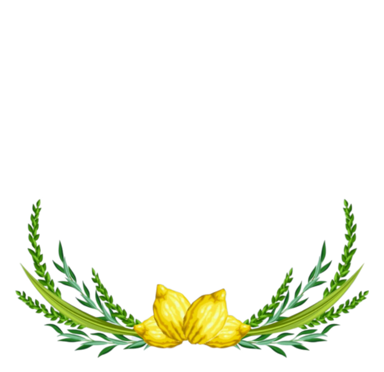 Lulav Wreath Cocktail Napkin