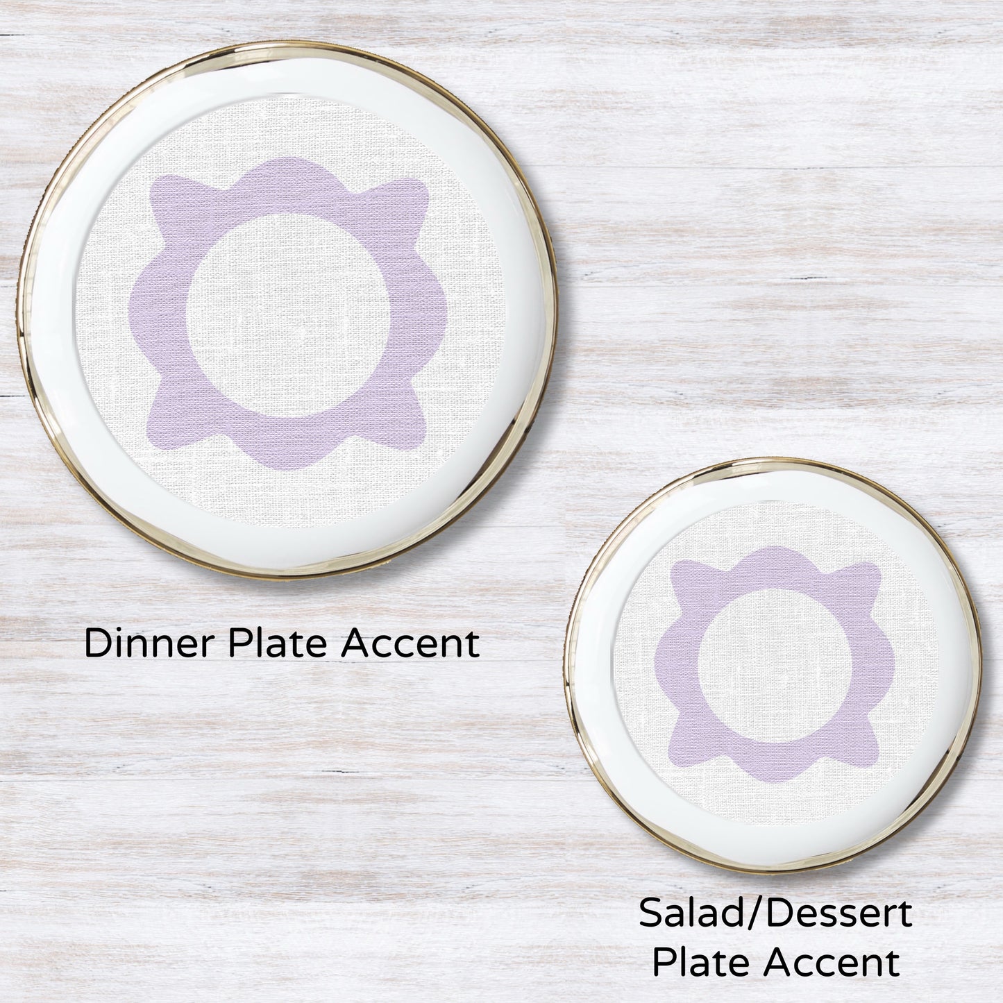 Caroline (Lavender) Plate Accent