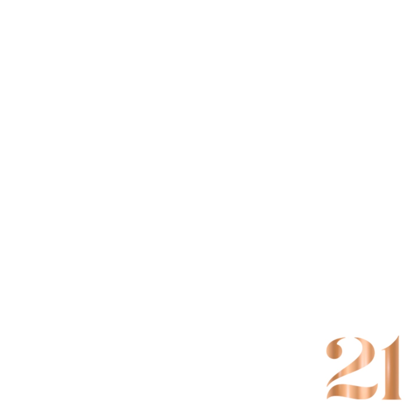 Foil Celebrate! 21 - Charger - (SQUARE)