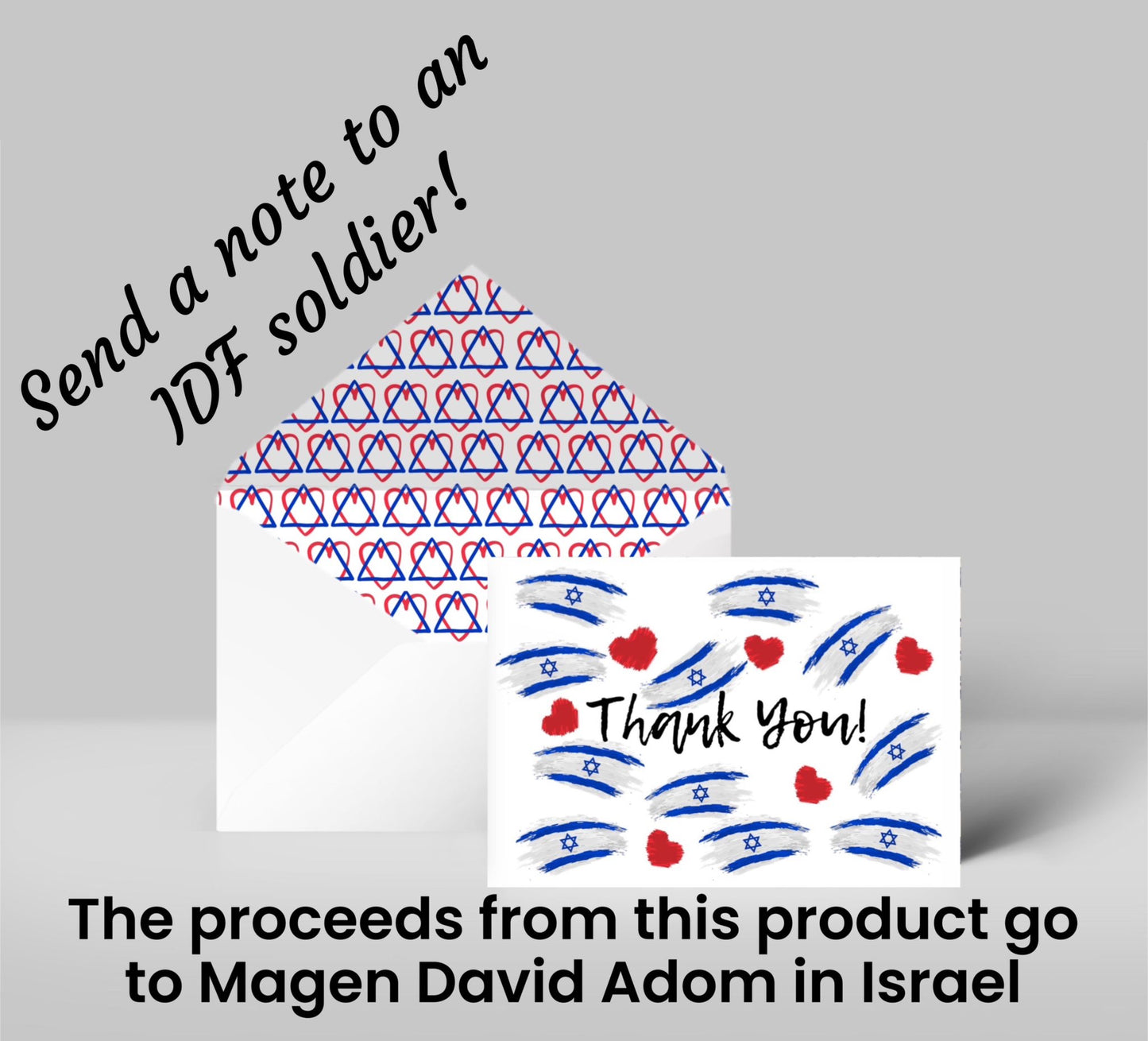 Thank You Israel - Coloring Card & Envelope