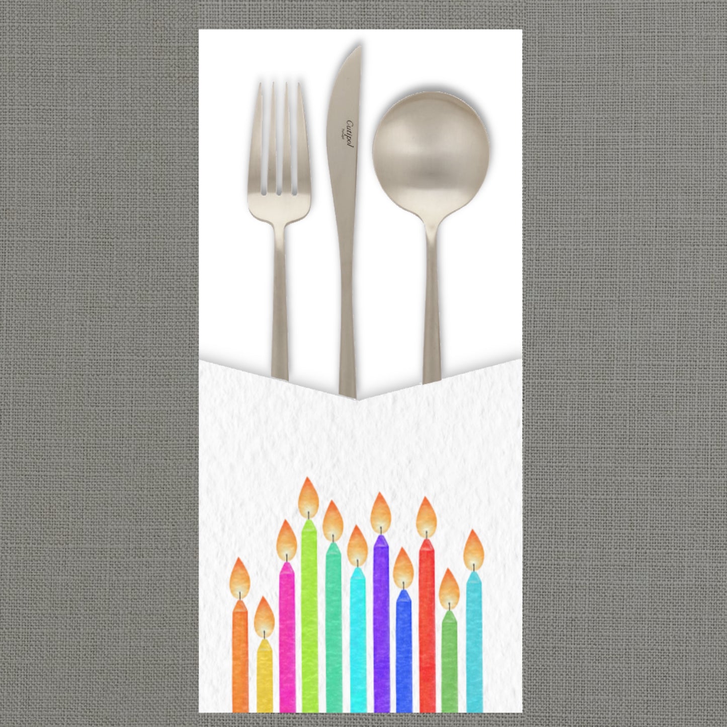 Candle Celebration Cutlery Pouch