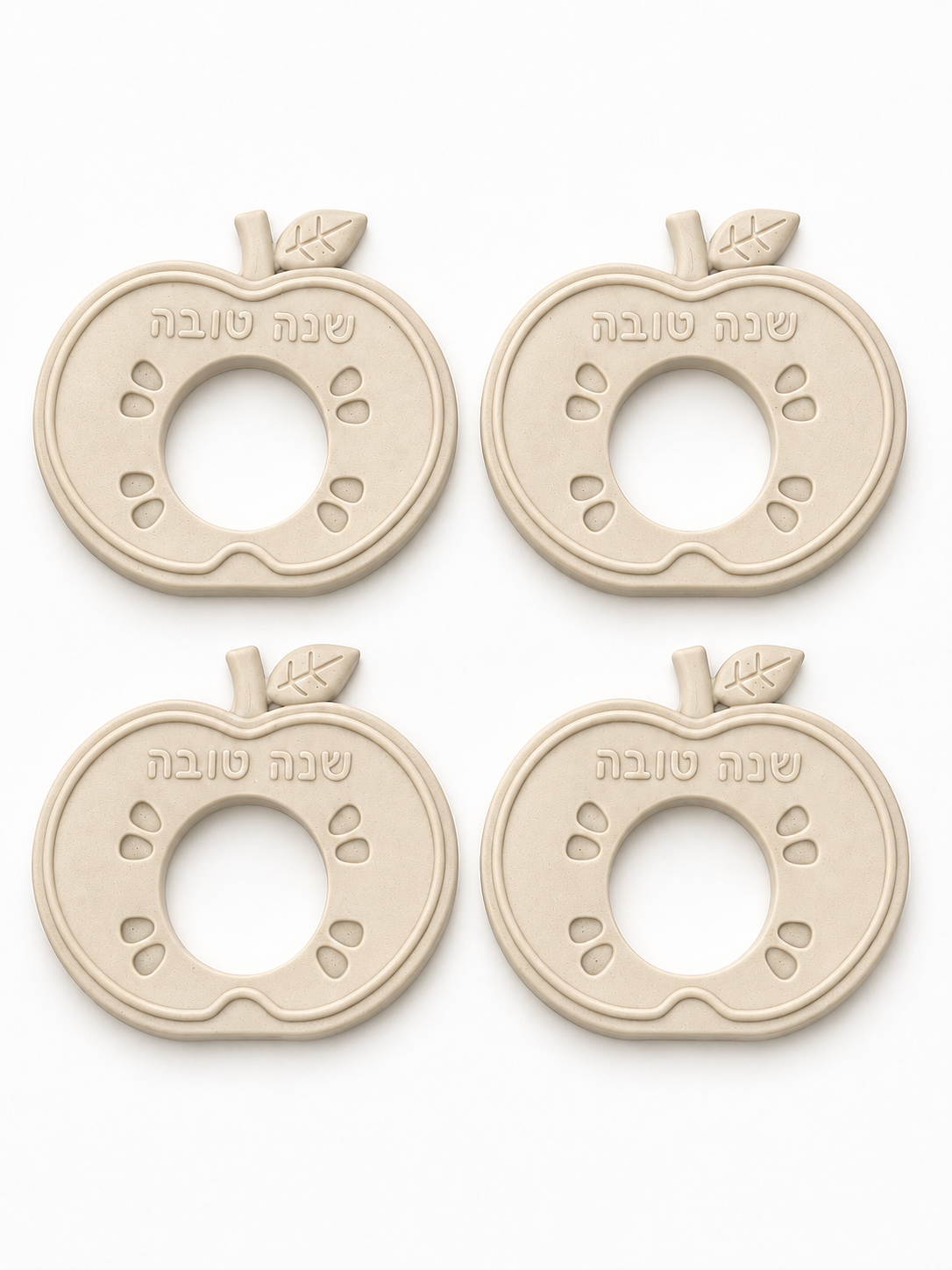 3D Printed Apple Napkin Rings - Set of 4
