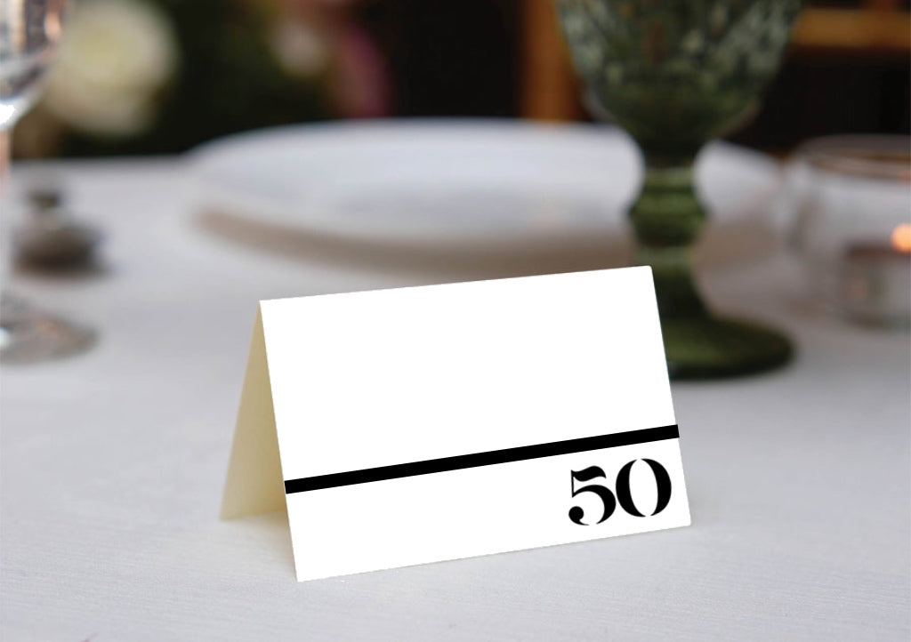 Celebrate! (Black) - Place Card