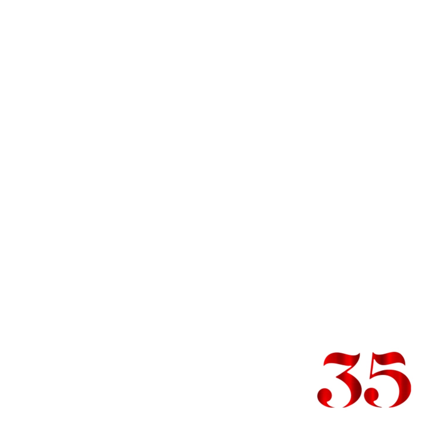 Foil Celebrate! 35 - Charger - (SQUARE)