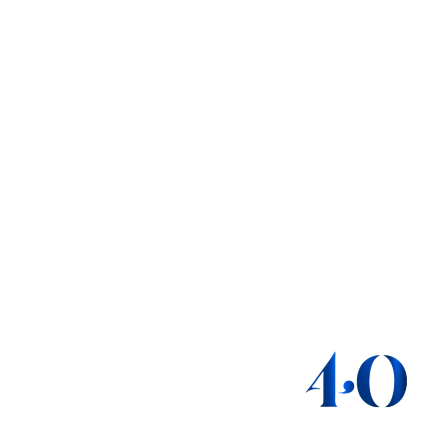 Foil Celebrate! 40 - Charger - (SQUARE)