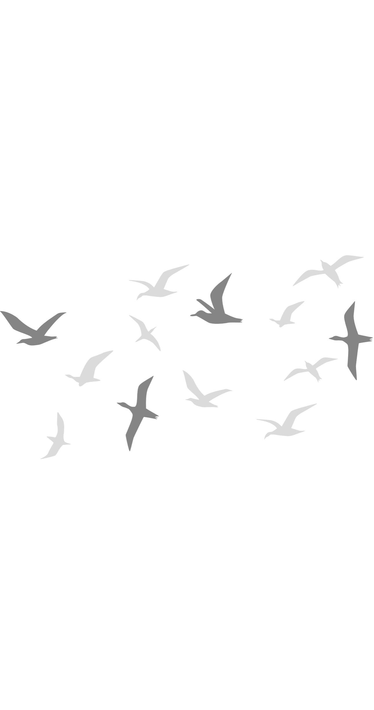 Gray Flock - Printed Guest Towel