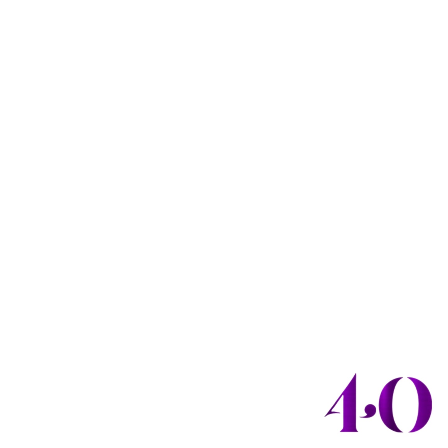 Foil Celebrate! 40 - Charger - (SQUARE)