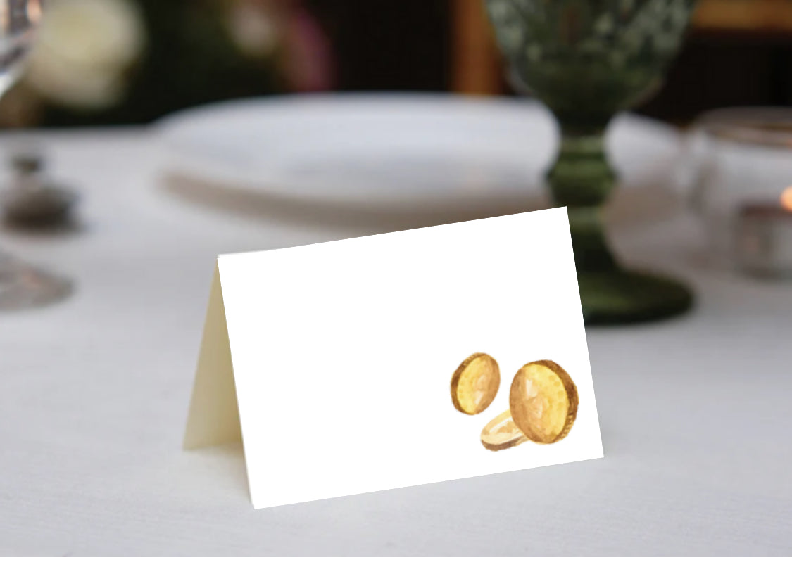 Falling Gelt Place Cards