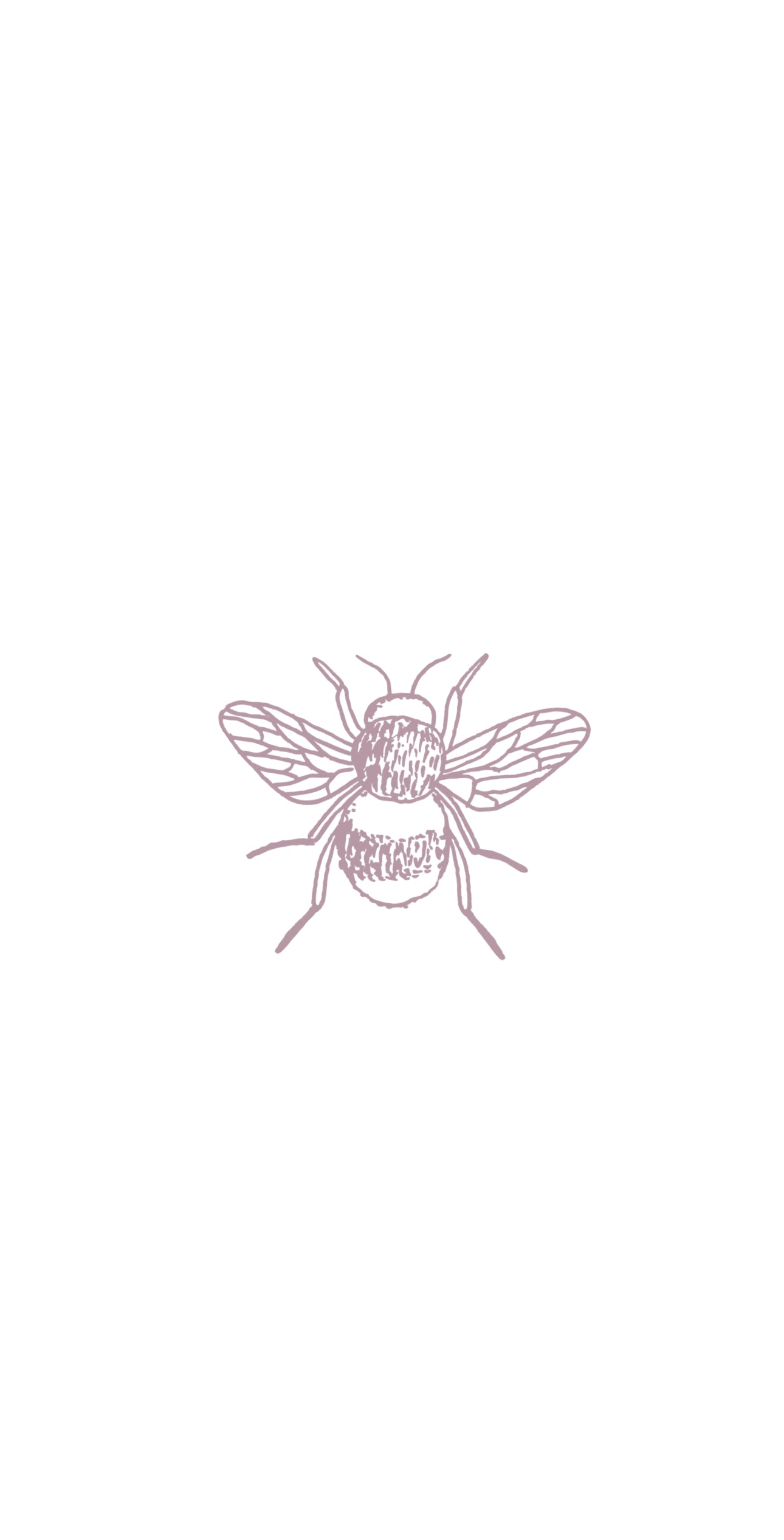 Bee Dusty Lilac - Printed Guest Towel