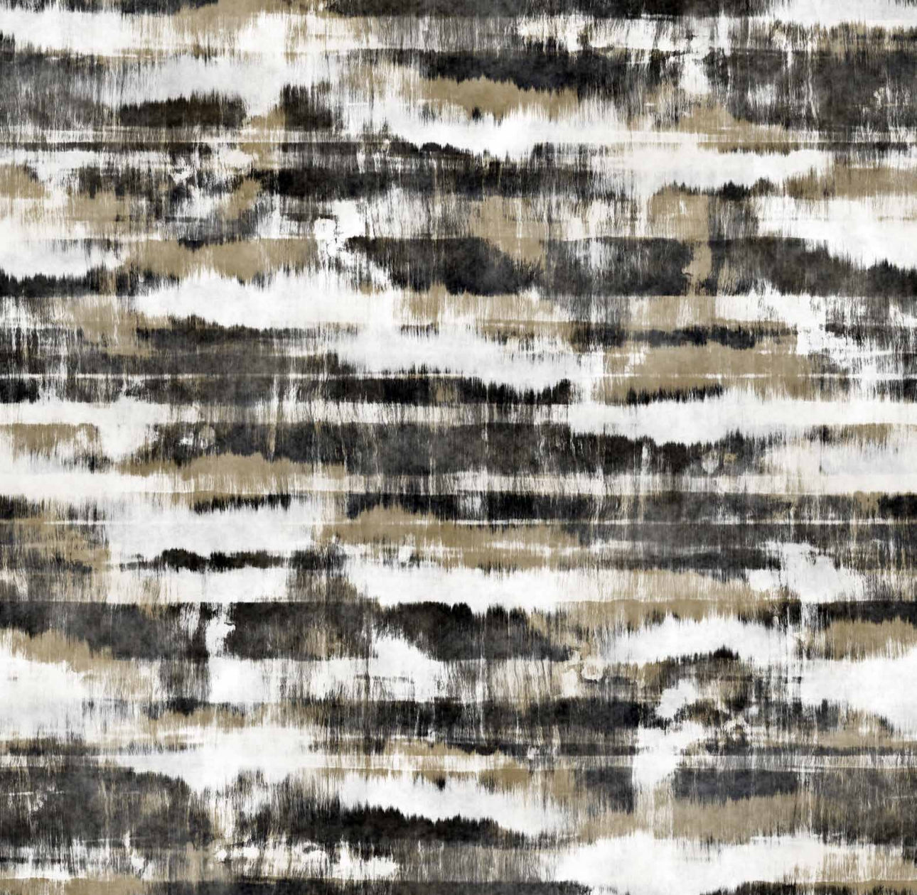Black and Gold Watercolor Cocktail Napkin
