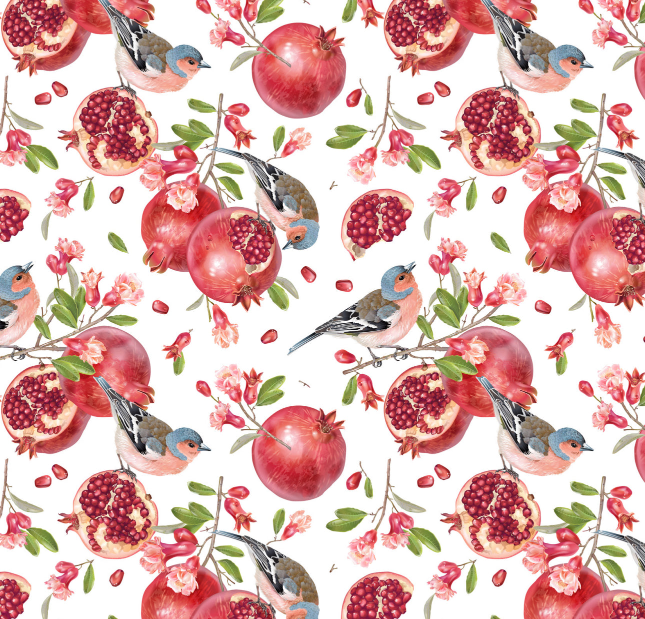 Bird Pom Cocktail Napkin