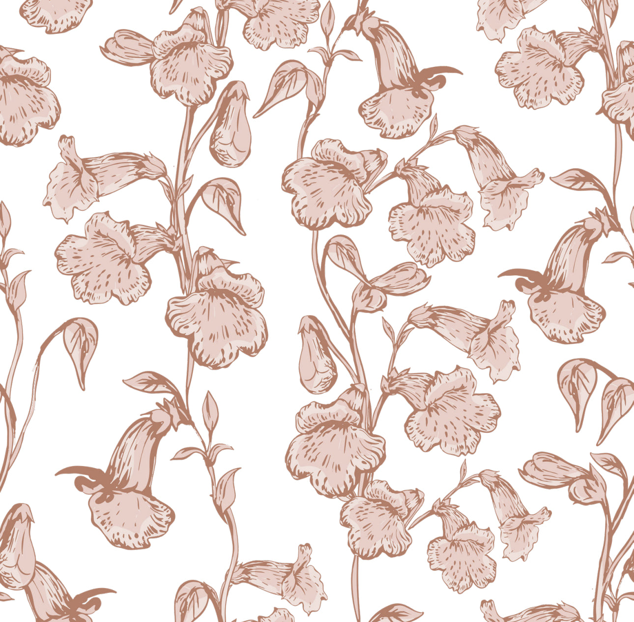 Soft Pink Blooms Cocktail Napkin